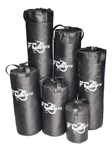Saco De Pancada 80cm Profissional Preto Fc Sports *cheio