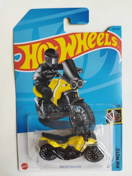 Hot Wheels Ducati Desertx Moto 1/5 Amarilla Mt4