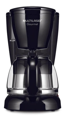 Cafetera Multilaser Gourmet 30 Xícaras semi automática negra de filtro 220V