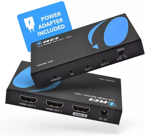 Divisor HDMI2.0 y HDCP2.2 1 entrada-2 salidas 4K60Hz