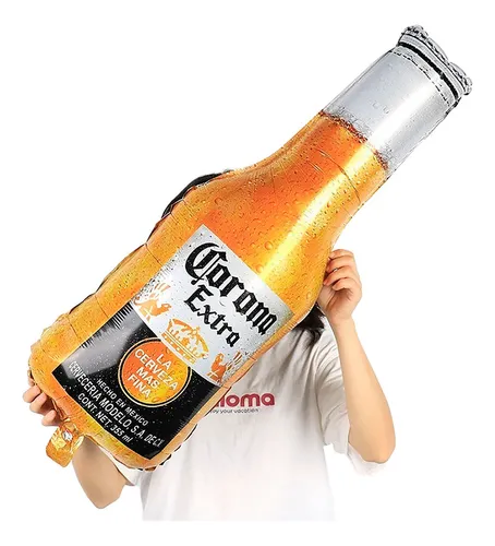 Globo Cerveza Corona Dorada Extra Decoracion Hombre 40x99cm