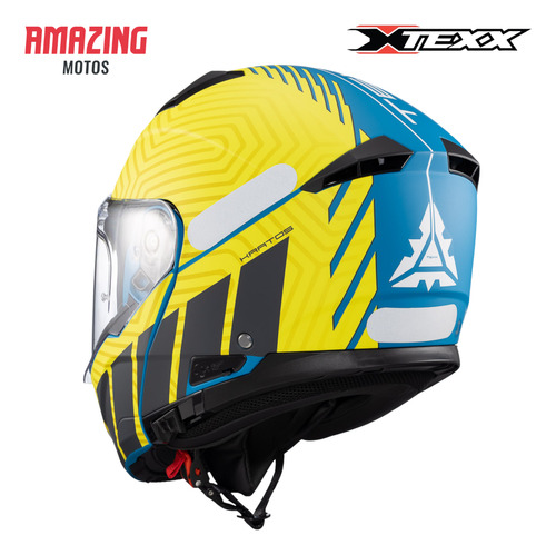 Capacete Moto Escamoteavel Com Viseira Solar Original Texx