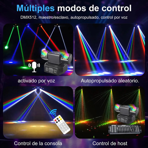 Refletor De Cabeça Móvel Led Robótico Para Djs Dmx-512