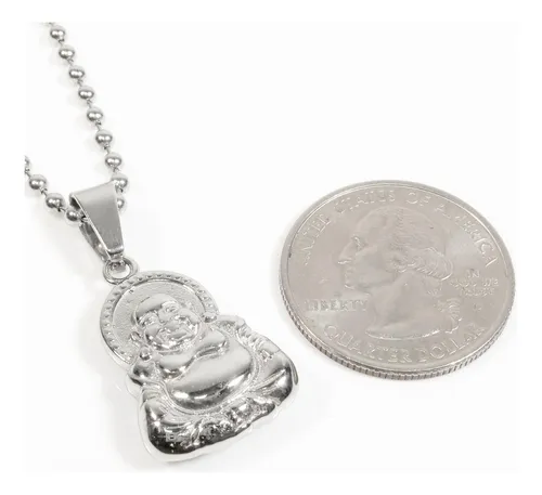 Collar Con Colgante De Buda Sonriente De Gran Barriga De