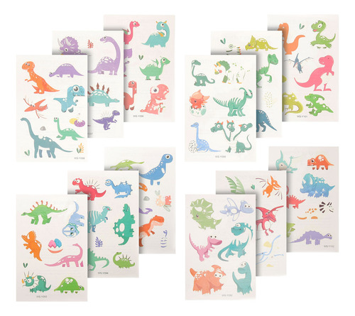 Adhesivo Con Estampado De Dinosaurios Que Brillan En La Oscu