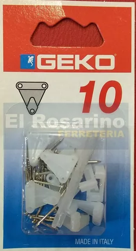 Gancho Clavo Acero T/ Cuelga Facil X 20 Unidades Geko Italy