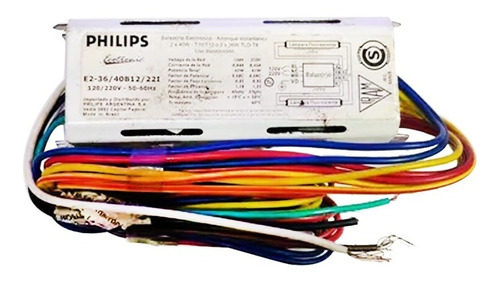 Philips Balasto Electrónico 2 36w Arranque Instantáneo Cable