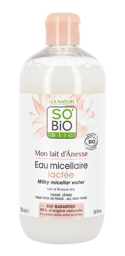 Agua Micelar Leche De Burra So Bio Étic