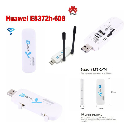 Modem Usb 4g Wifi Huawei E8372h-608 E8372h