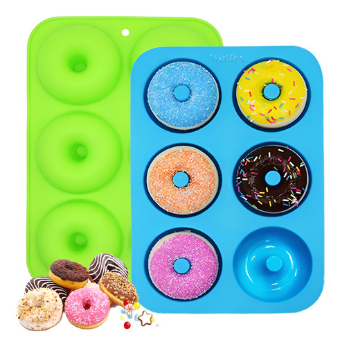 Molde De Silicona Para Donas Resistente Al Calor Coloridos