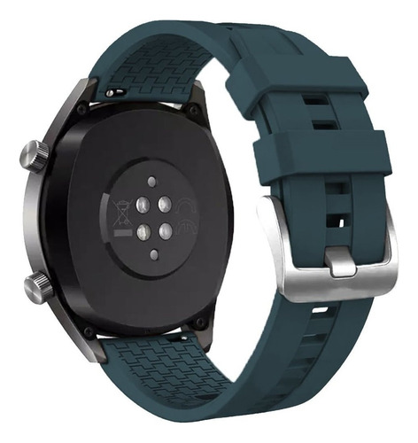 Correa Gt Reforzada Para Smartwatch Foxbox Sport I29 Verde Oscuro 2.2 Cm