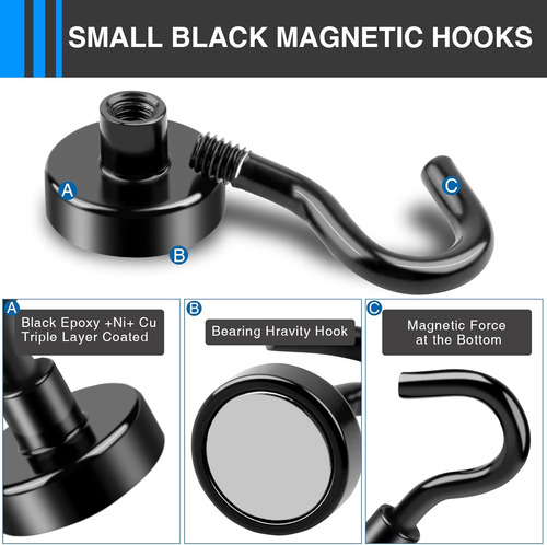 Ganchos Magnéticos Resistentes Para Colgar Imanes Con