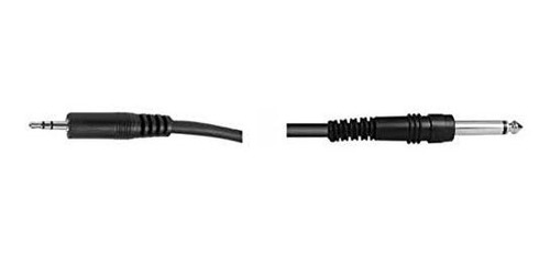 Cable 1/4 Ts A 3,5 Mm Trs De Hosa, 10 Pies/negro