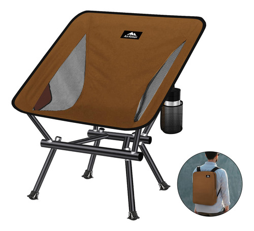 Silla De Camping Anyoker 133zz-sjb Ligera Y Plegable Café Café