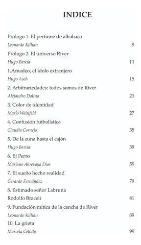 Imagen 3 de 7 de Tu Grato Nombre.antología De Relatos Sobre River Plate/fabro
