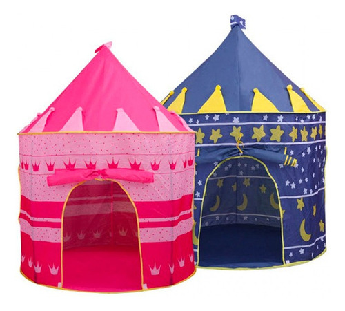 Carpa Castillo Infantil Niños Y Niñas Azul O Rosado