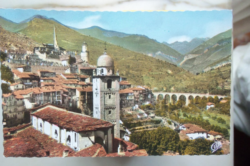 Postal Catedral De Tende En Francia -postal 1940 Aprox