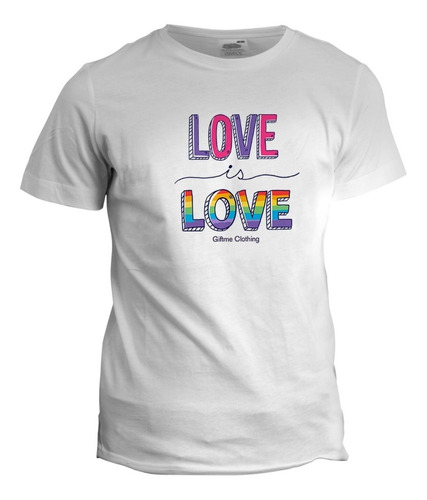 Camiseta Personalizada Love Is Love - Giftme - Lgbt