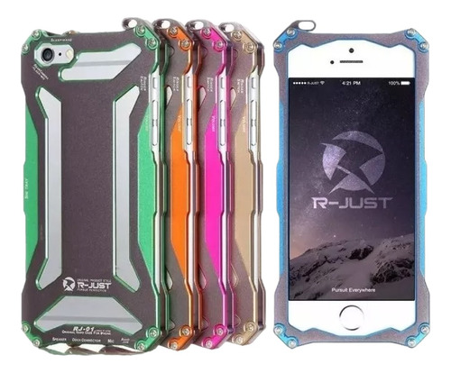 Funda Ipo-ne 6 Plus R-just Gundam Aluminio Uso Rudo - T1570