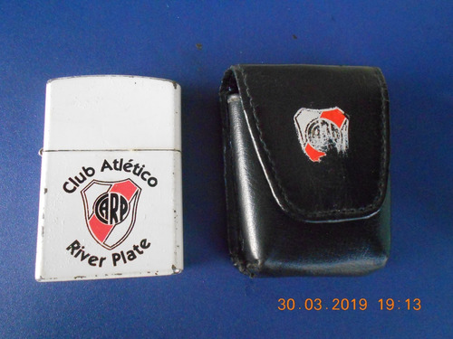 Encendedor River Plate Con Funda Para Guardar - Bencina