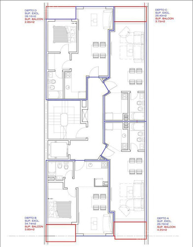 Imagen 5 de 7 de Departamento De 1 Dormitorio En Venta En Rosario