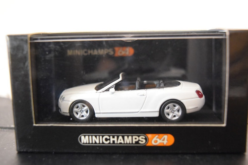 Bentley Continental Gtc Blanco Minichamps 1/64 C/caja 