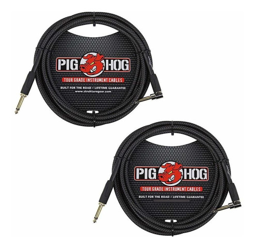 Pig Hog Pch10bkr Cable Para Instrumentos (2 Unidades) Color 