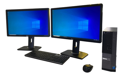 Computadora Dell Optiplex I5 500gb 8gb Y 2 Monitores De 24  (Reacondicionado)