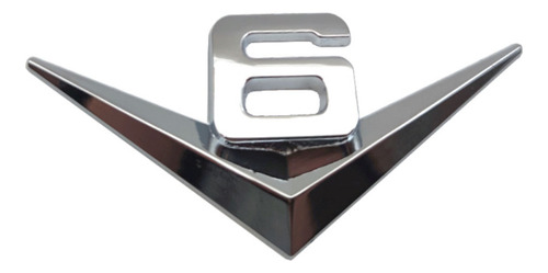 Emblema V6 Metal Accesorio Auto Camioneta Chevrolet Ford