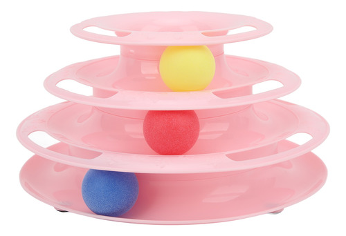 Cat Track Tower Roller Ball Toys, Torres De 3 Niveles