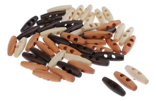 50 Piezas Botones De Hebilla De Palanca De Toggle Buttons