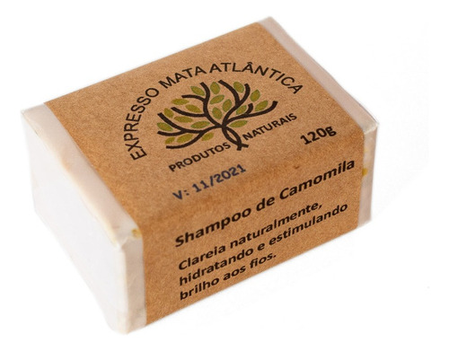 Shampoo Sólido Vegano De Camomila.natural E Orgânico. 125g