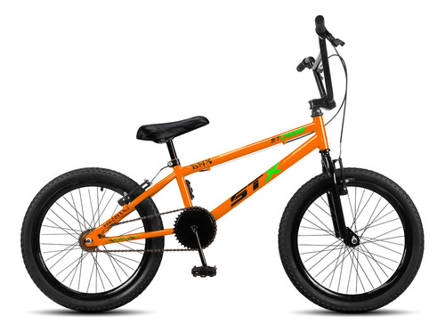 Bicicleta Aro 20 Infantil Aros Aero Freios V-brake Cor Laranja-verde