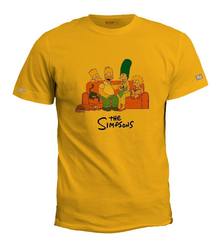 Camiseta Estampada Los Simpson Familia Sofa Bart Homero Irk