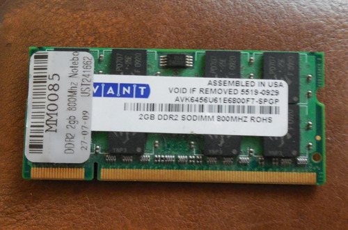 Memoria Ddr2 Sodimm 2gb 800 Mhz