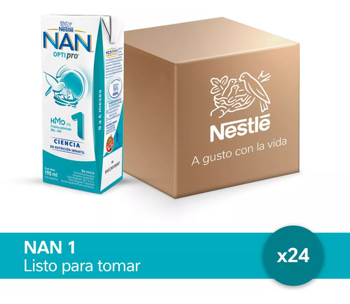 Nan Optipro 1 X 24u Leche Infantil Listo Para Tomar X 190ml