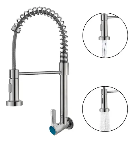 Torneira De Cozinha Monocomando Parede Para Pia Gourmet