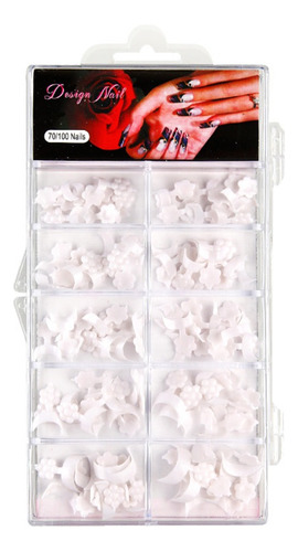 Puntas De Uñas Cortas, Uñas Francesas, Puntas De Uñas Blanca