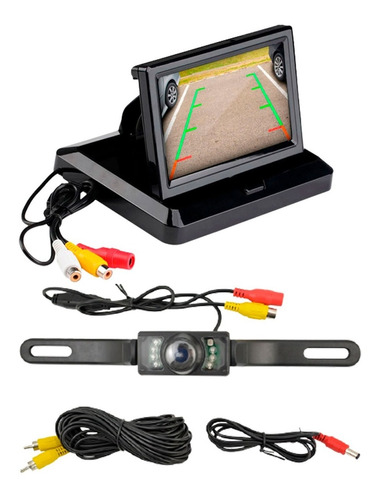 Kit Pantalla Monitor Y Camara Marcha Atras Trasera Retroceso