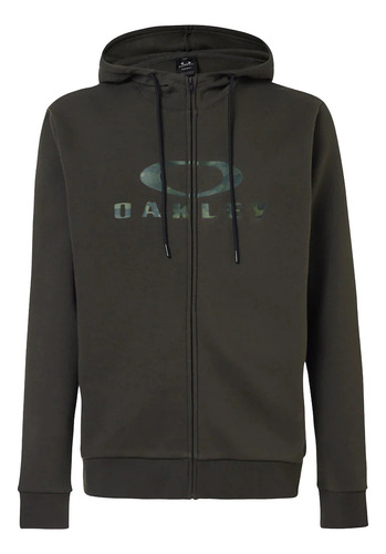 Campera Oakley Bark Fz Hoodie 2.0 Verde Verde Musgo L Liso