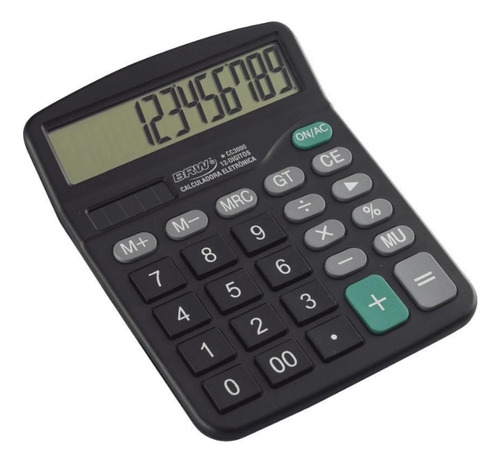 Calculadora 12 Digitos De Mesa C/ Pilha Cc3000 Brw