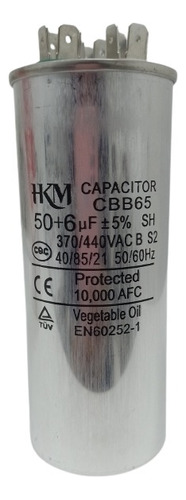 Capacitor De Marcha 50+6 Mdf 370/440v Tienda Chacaito