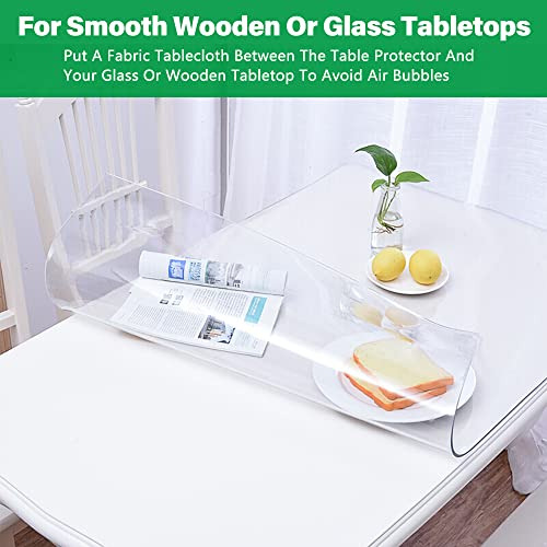 Protector De Mesa De Comedor Transparente De Plástico, Mante