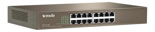 Switch 16 Portas Tef1016d Ethernet 10/100mbps Rack Tenda