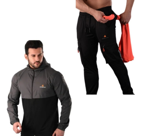 Combo Url! Campera Deportiva+ Pantalón Cargo -6 Cuo