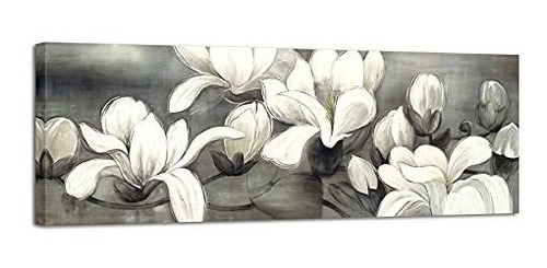 Wieco Arte Moderno Magnolia Envuelto Floral Ilustraciones Lá