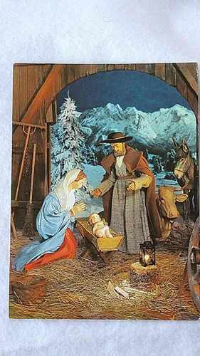 Postal Argentina Pesebre Navidad Fin De Año Antigua #14