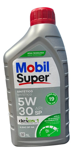 Oleo Mobil Super 5w30 Sintético Dexos 1 Api Sp 1lt
