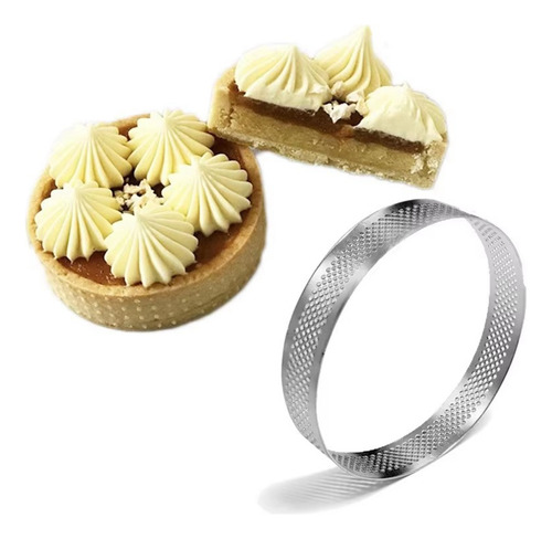 Juego De 6 Anillos De Tarta Circulares De 18 Cm Con Agujeros