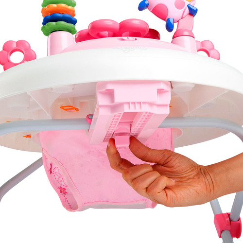 Caminador Plegable Con Luces Musícale Bright Starts 60287 Color Rosado